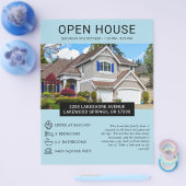 Modernes Minimalistisches Real Anwesen Open House  Flyer (Einzeln)