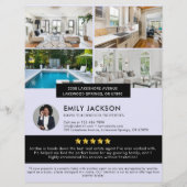 Modernes Minimalistisches Real Anwesen Open House Flyer (Hinten)