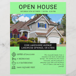 Modernes Minimalistisches Real Anwesen Open House  Flyer