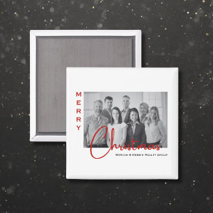 Modernes Minimalistisches Real Anwesen Weihnachts- Magnet