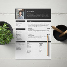 Modernes Minimalistisches Resume-Template