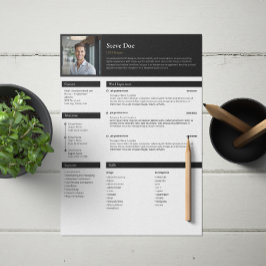 Modernes Minimalistisches Resume-Template