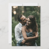 Modernes Minimalistisches Rosa Einladung (Rückseite)