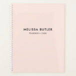 Modernes Minimalistisches Rosa Planer<br><div class="desc">Einfach und modern.</div>