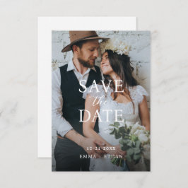 Modernes Minimalistisches Rosa Save The Date