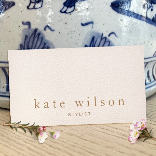 Modernes, Minimalistisches Rosatmoor Beruflich Visitenkarte