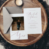 Modernes Minimalistisches Rose Gold Brautparty Einladung