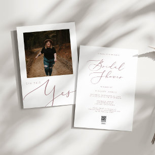 Modernes Minimalistisches Rose Gold Brautparty Einladung