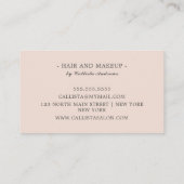 Modernes Minimalistisches Rose Gold Glitzer Einfac Visitenkarte (Rückseite)