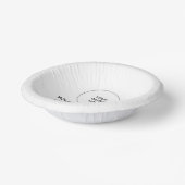 Modernes Minimalistisches Rundbogen-Elegant Pappteller (Gewinkelt)