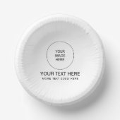 Modernes Minimalistisches Rundbogen-Elegant Pappteller (Vorderseite)