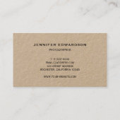 Modernes, minimalistisches rustikales Kraftwerk be Visitenkarte (Rückseite)