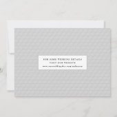 Modernes Minimalistisches sauberes Foto Save the D Date (Rückseite)