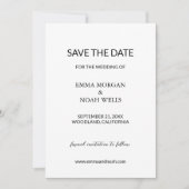 Modernes Minimalistisches Save the Date (Vorderseite)