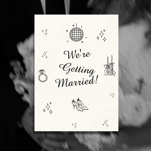 Modernes Minimalistisches Save the Date | Einfache Einladung