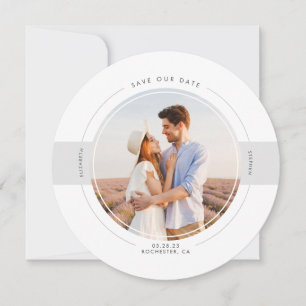 Modernes Minimalistisches Save the Date Foto