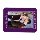 Modernes Minimalistisches Save the Date Magnet (Horizontal)