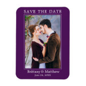 Modernes Minimalistisches Save the Date Magnet (Vertikal)