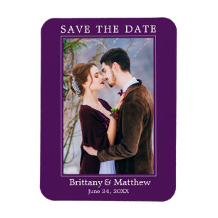 Modernes Minimalistisches Save the Date Magnet