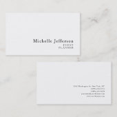 Modernes Minimalistisches Schlicht Einfaches Kreat Visitenkarte (Vorne/Hinten)