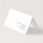Modernes Minimalistisches Schlicht Einfaches Kreat Visitenkarten (Rückseite)