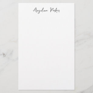 Modernes Minimalistisches Schlicht Einfaches Schwa Briefpapier