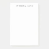 Modernes Minimalistisches Schlicht Einfaches Schwa Post-it Klebezettel (Vorderseite)