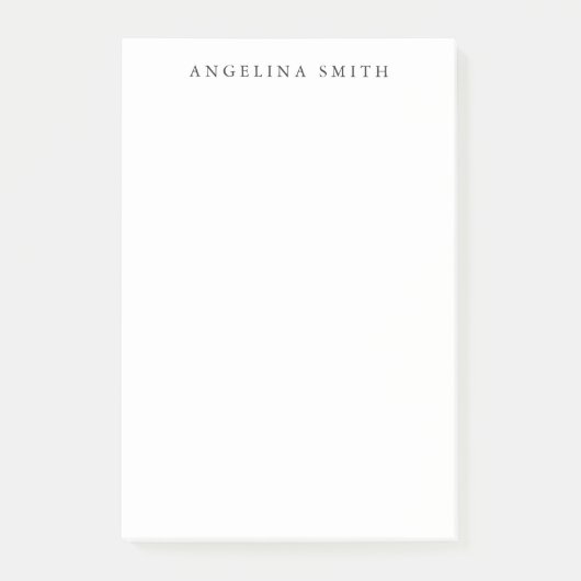 Modernes Minimalistisches Schlicht Einfaches Schwa Post-it Klebezettel (Vorderseite)