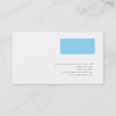 Modernes Minimalistisches Schlicht einfaches Visitenkarte (Rückseite)