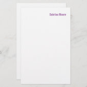 Modernes Minimalistisches Schlichtes Beruflich Briefpapier (Vorne/Hinten)