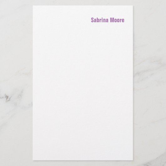 Modernes Minimalistisches Schlichtes Beruflich Briefpapier (Vorderseite)
