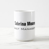 Modernes Minimalistisches Schlichtes Beruflich Kaffeetasse (Mittel)