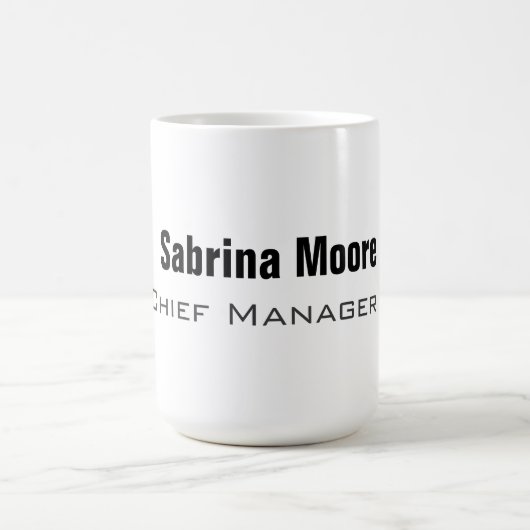 Modernes Minimalistisches Schlichtes Beruflich Kaffeetasse (Mittel)