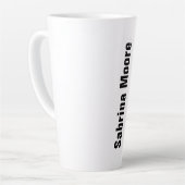 Modernes Minimalistisches Schlichtes Beruflich Milchtasse (Linke Ecke)