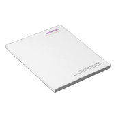 Modernes Minimalistisches Schlichtes Beruflich Notizblock (angewinkelt)