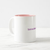 Modernes Minimalistisches Schlichtes Beruflich Zweifarbige Tasse (Vorderseite Links)