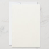 Modernes Minimalistisches, Schlichtes, einfaches B Briefpapier (Rückseite)