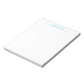 Modernes Minimalistisches, Schlichtes, einfaches B Notizblock (Rotiert)