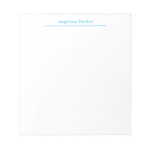 Modernes Minimalistisches, Schlichtes, einfaches B Notizblock