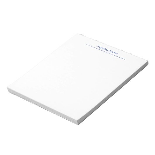 Modernes Minimalistisches, Schlichtes, einfaches B Notizblock (Rotiert)