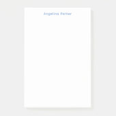 Modernes Minimalistisches, Schlichtes, einfaches B Post-it Klebezettel (Vorderseite)