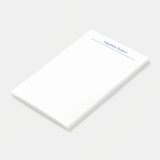 Modernes Minimalistisches, Schlichtes, einfaches B Post-it Klebezettel (angewinkelt)