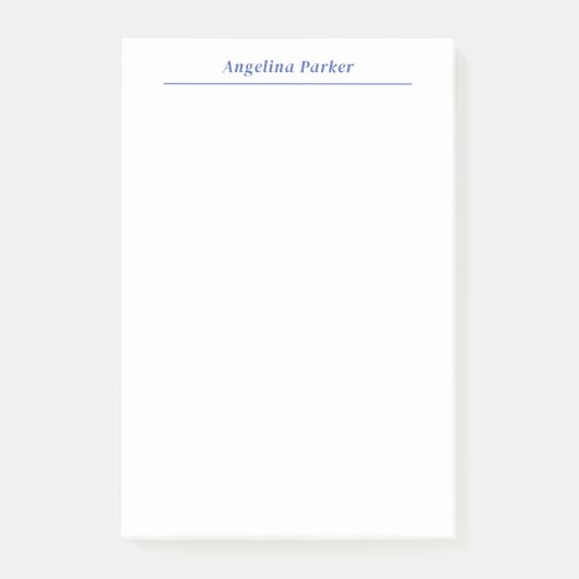 Modernes Minimalistisches, Schlichtes, einfaches B Post-it Klebezettel (Vorderseite)