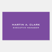 Modernes Minimalistisches Schlichtes Elegantes Roy Rechteckiger Aufkleber (Vorderseite)