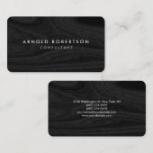 Modernes Minimalistisches Schlichtes Grauholz Beru Visitenkarte (Vorne/Hinten)