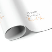 Modernes Minimalistisches Schlichtes Personalisier Geschenkpapier (Rolleneckpunkt)