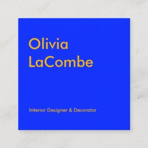 Modernes, minimalistisches schlichtes, schlichtes, quadratische visitenkarte