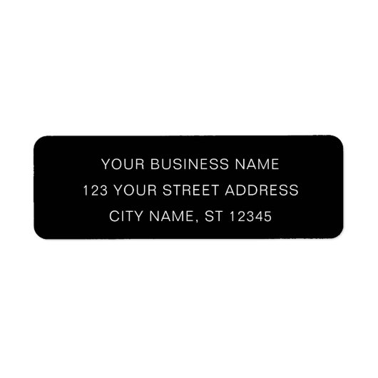 Modernes Minimalistisches Schwarz-Elegant mit Logo (Vorne)