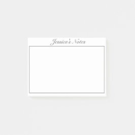 Modernes Minimalistisches Schwarz Post-it Klebezettel