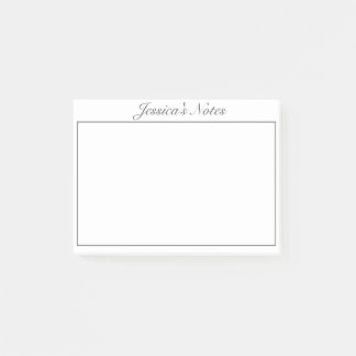 Modernes Minimalistisches Schwarz Post-it Klebezettel